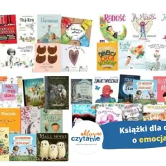 Książki dla dzieci o emocjach, w tym bajki o miłości, radości i smutku. Wśród nich "Uczuciometr Inspektora Krokodyla" i "Gerda".