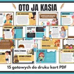 Oto jest Kasia, bohaterka książki o tym samym tytule. Dziewczynka zmaga się z zazdrością o młodszą siostrę.