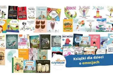 Książki dla dzieci o emocjach, w tym bajki o miłości, radości i smutku. Wśród nich "Uczuciometr Inspektora Krokodyla" i "Gerda".